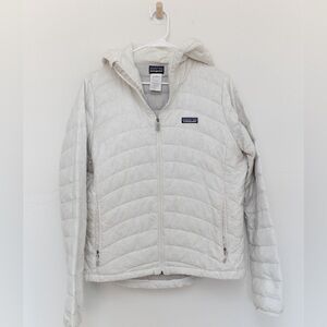 Patagonia Women’s Down Hooded Jacket White Large